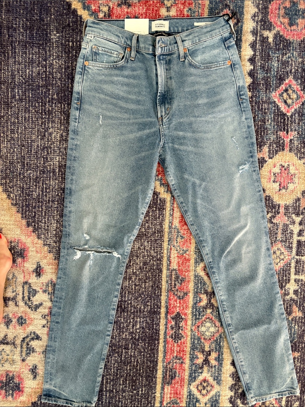 NWT Citizens of Humanity Olivia 29” High Rise Slim Jeans in Santorini Size 28